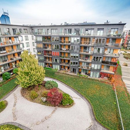 Bulwar Kurlandzki Vistula Apartment Krakau Exterior foto